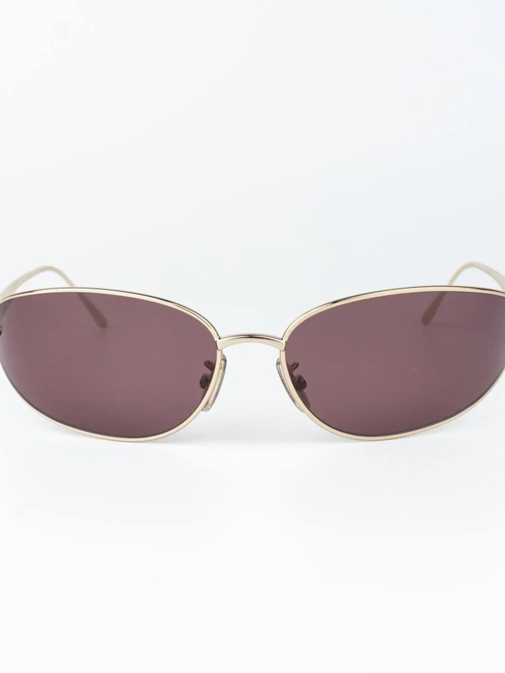 Loewe Men Sunglasses Gold Purple Wraparound LW40164U 32U NEW AUTHENTIC